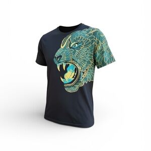 Ay Güey Jaguar Graphic T-Shirt Men’s Large Black Designer Tee Made in Mexico